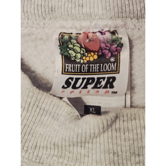 Vintage Fruit Of The Loom Super Cotton 90's Sweatshirt Faded Howard's Pub Sports - Picture 3 of 4